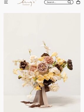 Cream & Brown Faux Florals Wedding Bundle